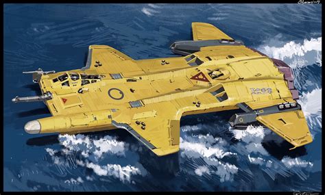 ArtStation - Future flying boat