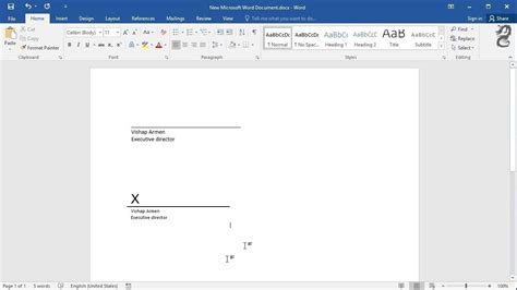 How To Add Signature Line In Word - Templates Sample Printables