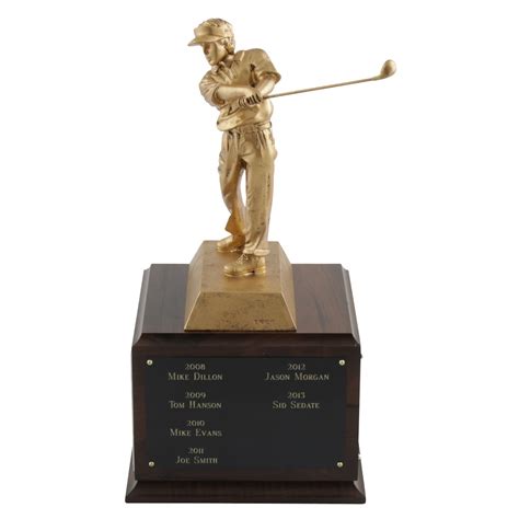 Championship Golf Trophy with Perpetual Engraving