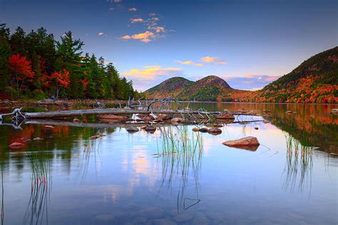 Jordan Pond In Fall Photograph by Emmanuel Panagiotakis