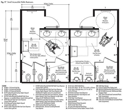 What's the Smallest Commercial ADA Bathroom | Toilet plan, Ada bathroom ...