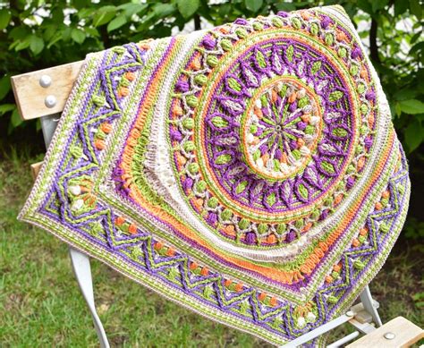 Large Crochet Squares or Second Life of Dandelion Mandala | Crochet ...