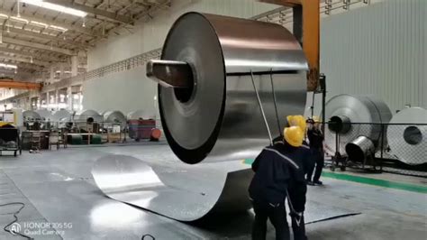 DC aluminum coil production processing - YouTube