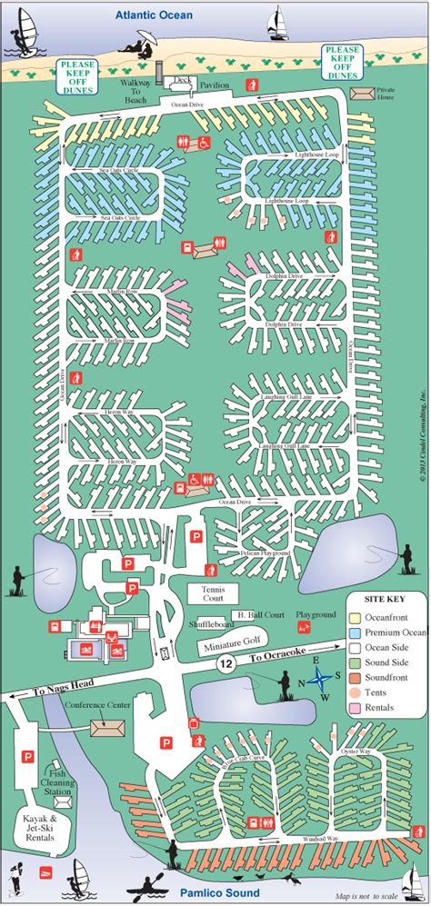 Lake Myers Campground Site Map