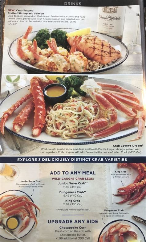 Red Lobster menu with prices – SLC menu