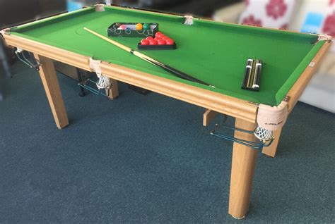 Riley 6ft Snooker Table Fixed Legs & Fitted With Ball Rails Light Oak ...