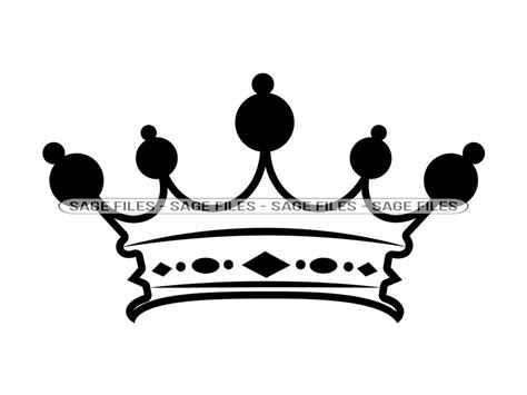 Crown Outline 5 SVG Crown Svg King Svg Queen Svg Princess - Etsy