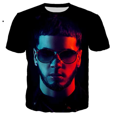 Buy New Popular Singer Anuel Aa 3d Printed T Shirt Unisex Casual Hard ...