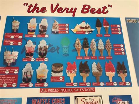 Mister Softee Menu