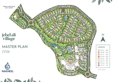 Jebel Ali Village Residences by Nakheel - Master Plan