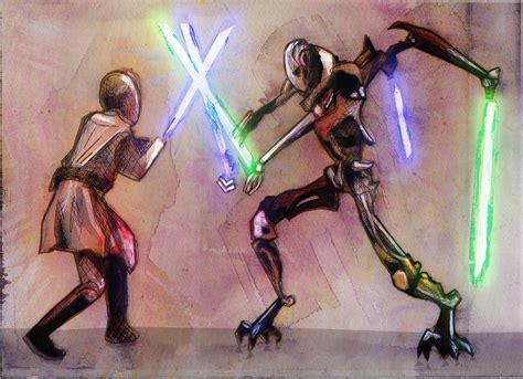 General Grievous and Obi Wan Kenobi by Grozlin on DeviantArt