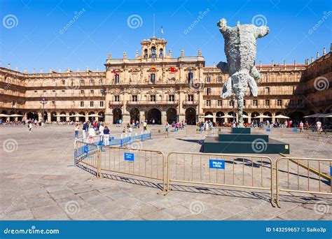 Plaza Mayor Main Square in Salamanca, Spain Editorial Photography ...