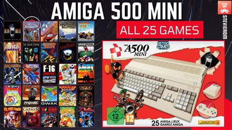 A500 / Amiga 500 Mini (Gameplay from all 25 Games) - YouTube