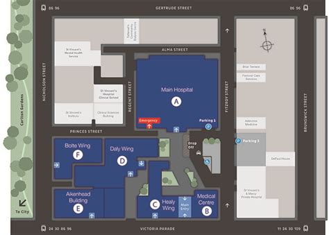 Printable Map Royal Melbourne Hospital