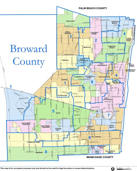 Broward County Map - Check Out The Counties Of Broward - Dania Beach ...