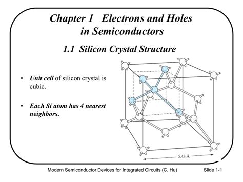 1.1 Silicon Crystal Structure