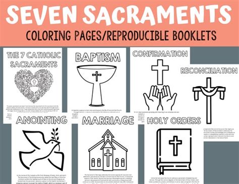 Seven Sacraments of the Catholic Church Sunday School - Etsy UK