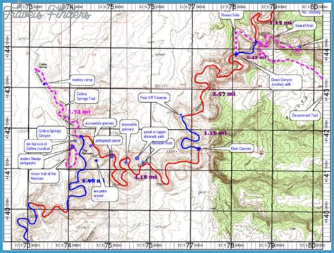 Bisti Badlands Hiking Map - TravelsFinders.Com