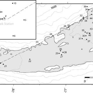 Map of the Vostok Subglacial Lake region. The subglacial lake is shown ...