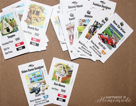 Game Of Life Career Cards Printable - Printable Templates