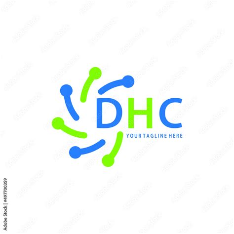 DHC logo design initial creative letter on white background. DHC vector ...