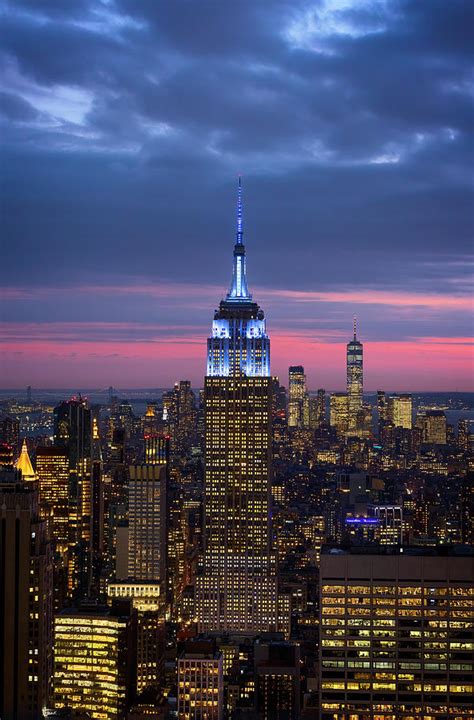 Empire State Building Sunset Photograph by Brian Knott Photography ...