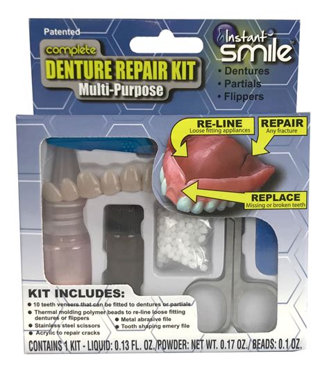 Repair Partial Cracked Dentures Kit