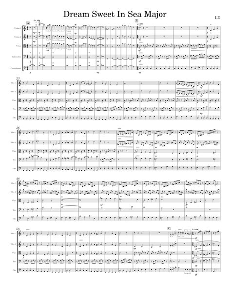 Dream Sweet in Sea Major | Miracle Musical | For String Orchestra Sheet ...