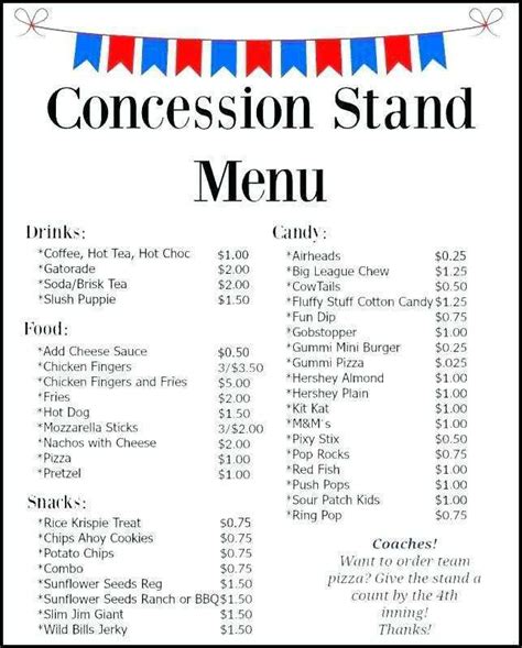 64 Free Concession Stand Flyer Template Now for Concession Stand Flyer ...