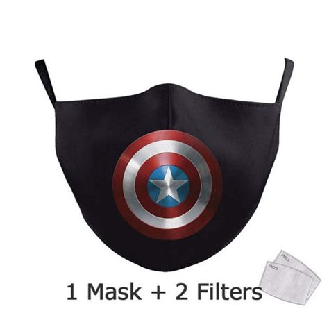 Kids Face Mask - Captain America With Filters - Shop4PPE Kids Mask