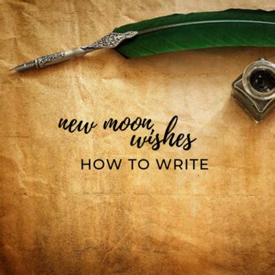 How to Write New Moon Wishes - Earther Rise Astrology