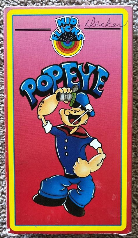 Popeye Volume 1 Fully Animated Vintage Color Cartoon Kid Flicks VHS ...