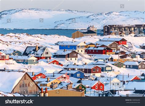 Nuuk City Covered Snow Sea Mountains Stock Photo 540056203 | Shutterstock