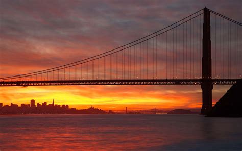 Sunset over Golden Gate Bridge wallpaper | other | Wallpaper Better