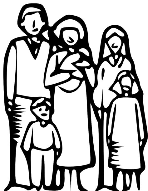 Family Black And White Clip Art, PNG, 936x1209px, Family, Art, Artwork ...