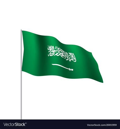 Saudi arabia flag Royalty Free Vector Image - VectorStock