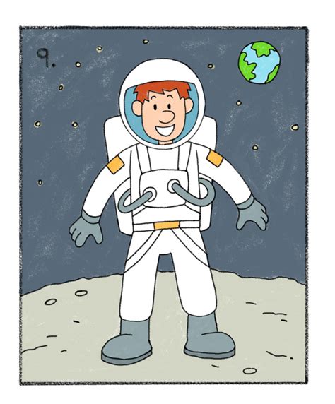 How to Draw an Astronaut - Easy Drawing Tutorials for Kids