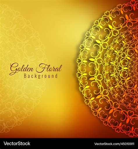 Golden ornamental background Royalty Free Vector Image