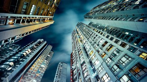 city, Building, Skyscraper, Clouds, Overcast, Night Wallpapers HD ...