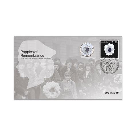 2023 Poppies of Remembrance White Poppy Prestige Badge Cover - Aussie ...