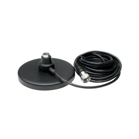 5″ MAGNET MOUNT CB ANTENNA BASE WITH COAX CABLE – BLACK – Alpha Distributor