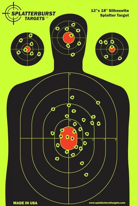 Splatterburst Targets 50 Pack 12"x18" Silhouette Splatter Targets MADE ...