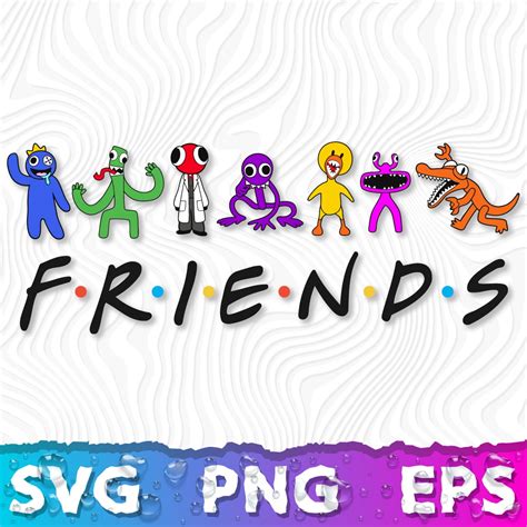 Rainbow Friends logo SVG, Rainbow Friends Roblox All Charact - Inspire ...