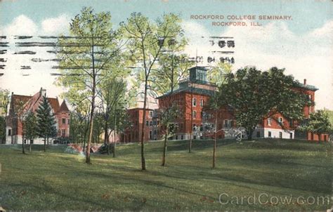 Rockford College Seminary Illinois Postcard