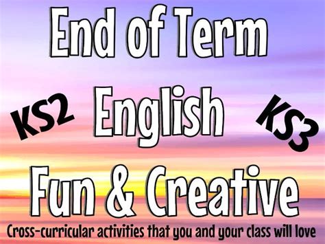 End of Term English KS2 & KS3 End of Term Literacy | Teaching Resources