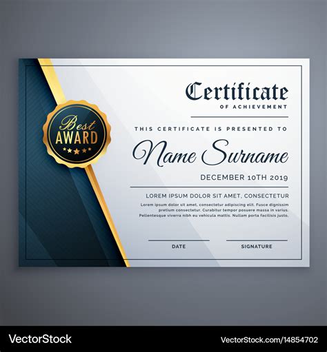 Award Certificate Design Template - Tisnyi.com