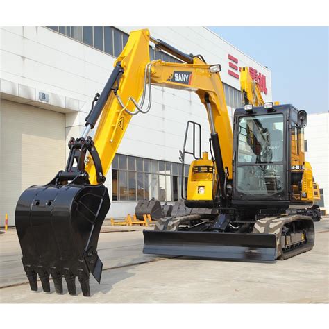 SANY SY75C Small Excavator Digging Machine / 7 Ton Road Construction ...