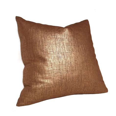 Metallic Copper Penny Glazed Linen Pillow Cover – Aloriam