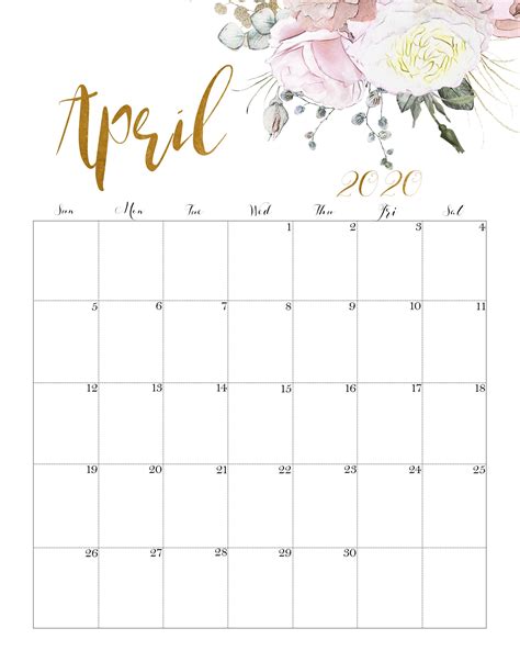 April Calendar Aesthetic - Printable Word Searches