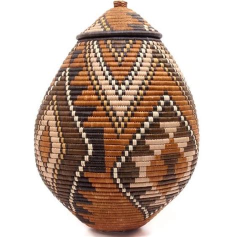 African Basket - Zulu Ilala Palm - Ukhamba - 17 Inches Tall - #50657 ...